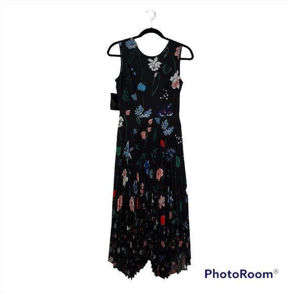 Markus Lupfer  Fruit Blossom Pleated Ella Dress - small - Picture 1 of 7